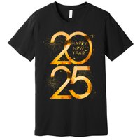 Happy New Year Party Supplies 2025 Family Matching Fireworks Premium T-Shirt