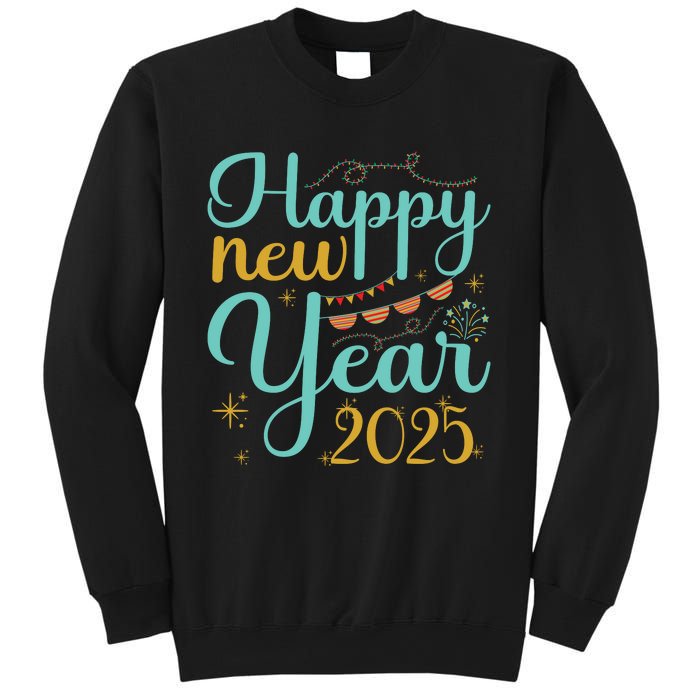 Happy New Year 2025 Celebration Graphic Sweatshirt