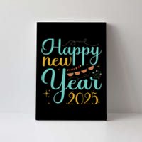 Happy New Year 2025 Celebration Graphic Canvas