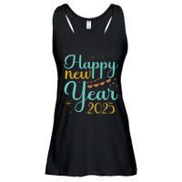 Happy New Year 2025 Celebration Graphic Ladies Essential Flowy Tank