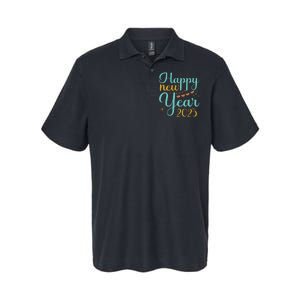 Happy New Year 2025 Celebration Graphic Softstyle Adult Sport Polo