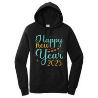 Happy New Year 2025 Celebration Graphic Women's Pullover Hoodie