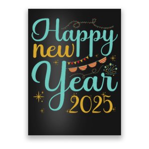 Happy New Year 2025 Celebration Graphic Poster