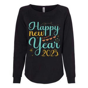 Happy New Year 2025 Celebration Graphic Womens California Wash Sweatshirt