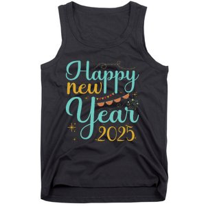 Happy New Year 2025 Celebration Graphic Tank Top