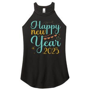 Happy New Year 2025 Celebration Graphic Women's Perfect Tri Rocker Tank