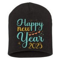 Happy New Year 2025 Celebration Graphic Short Acrylic Beanie