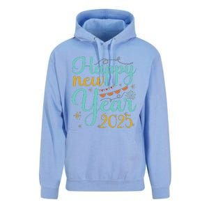 Happy New Year 2025 Celebration Graphic Unisex Surf Hoodie