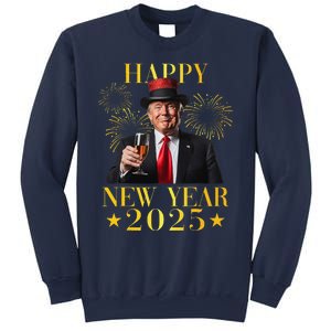 Happy New Year 2025 Funny Trump New Year New America Sweatshirt