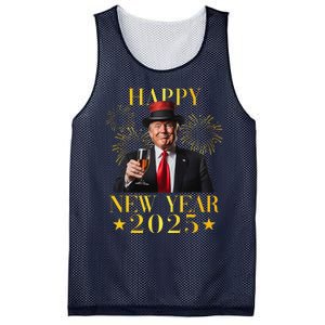 Happy New Year 2025 Funny Trump New Year New America Mesh Reversible Basketball Jersey Tank