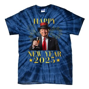 Happy New Year 2025 Funny Trump New Year New America Tie-Dye T-Shirt