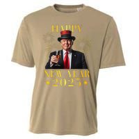 Happy New Year 2025 Funny Trump New Year New America Cooling Performance Crew T-Shirt