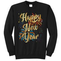 Happy New Year 2025 Nye Party Supplies Funny New Years Eve Vneck Sweatshirt