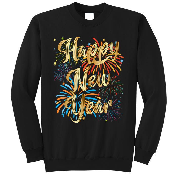 Happy New Year 2025 Nye Party Supplies Funny New Years Eve Vneck Sweatshirt