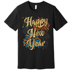 Happy New Year 2025 Nye Party Supplies Funny New Years Eve Vneck Premium T-Shirt