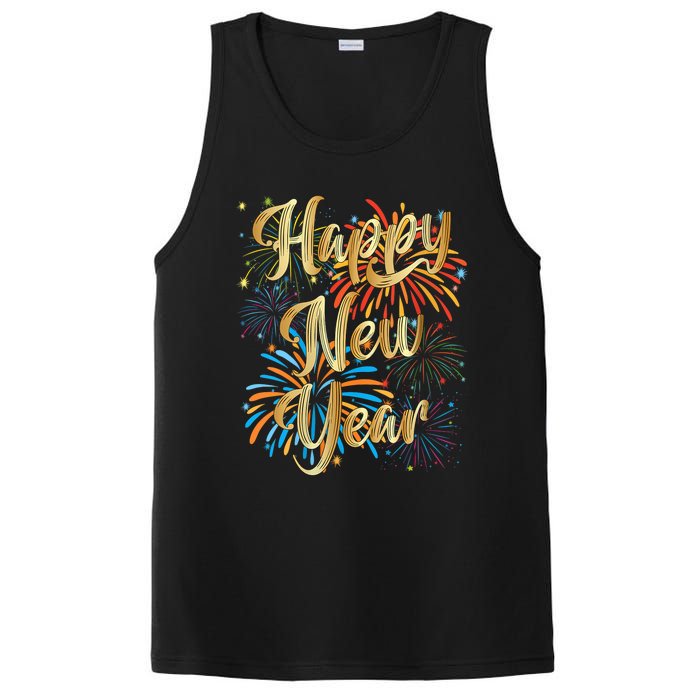 Happy New Year 2025 Nye Party Supplies Funny New Years Eve Vneck PosiCharge Competitor Tank