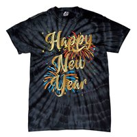 Happy New Year 2025 Nye Party Supplies Funny New Years Eve Vneck Tie-Dye T-Shirt