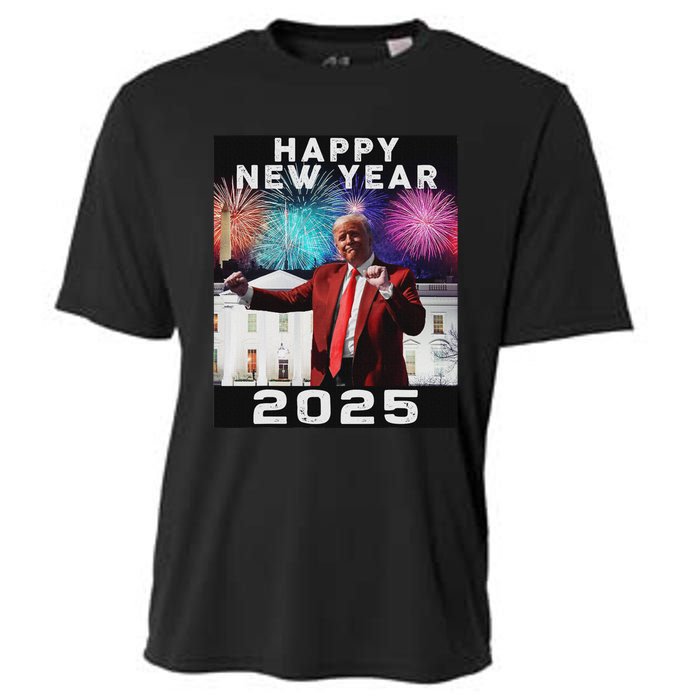 Happy New Year 2025 Boy Girl Funny Trump Cooling Performance Crew T-Shirt