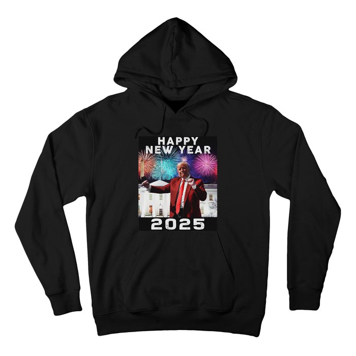 Happy New Year 2025 Boy Girl Funny Trump Hoodie