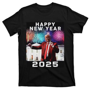 Happy New Year 2025 Boy Girl Funny Trump T-Shirt