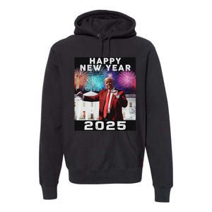 Happy New Year 2025 Boy Girl Funny Trump Premium Hoodie