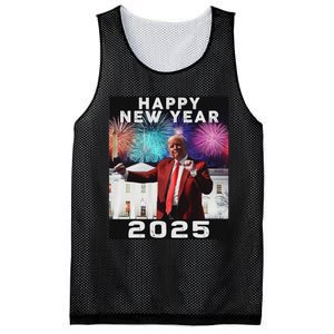 Happy New Year 2025 Boy Girl Funny Trump Mesh Reversible Basketball Jersey Tank