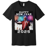 Happy New Year 2025 Boy Girl Funny Trump Premium T-Shirt