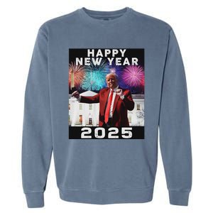 Happy New Year 2025 Boy Girl Funny Trump Garment-Dyed Sweatshirt