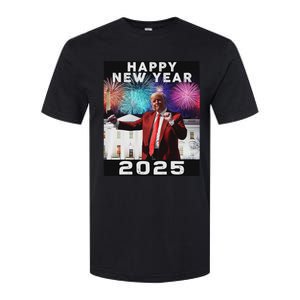 Happy New Year 2025 Boy Girl Funny Trump Softstyle CVC T-Shirt