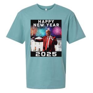 Happy New Year 2025 Boy Girl Funny Trump Sueded Cloud Jersey T-Shirt