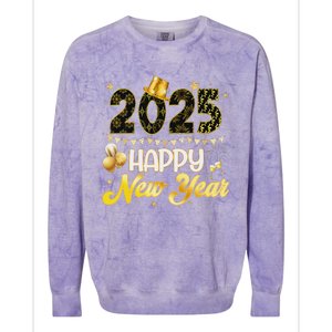 Happy New Year Party 2025 Ballon Family Matching Colorblast Crewneck Sweatshirt