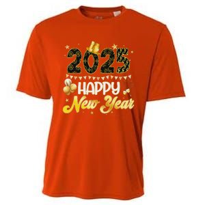 Happy New Year Party 2025 Ballon Family Matching Cooling Performance Crew T-Shirt