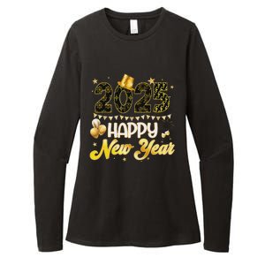 Happy New Year Party 2025 Ballon Family Matching Womens CVC Long Sleeve Shirt