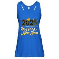 Happy New Year Party 2025 Ballon Family Matching Ladies Essential Flowy Tank