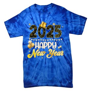 Happy New Year Party 2025 Ballon Family Matching Tie-Dye T-Shirt