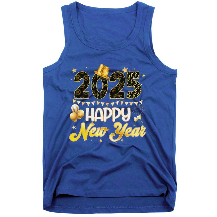 Happy New Year Party 2025 Ballon Family Matching Tank Top