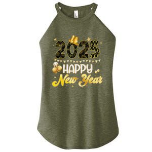 Happy New Year Party 2025 Ballon Family Matching Women's Perfect Tri Rocker Tank