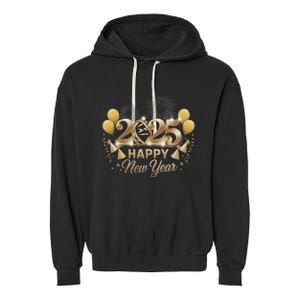 Happy New Year Party 2025 Family Matching Garment-Dyed Fleece Hoodie