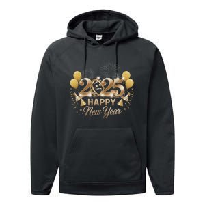 Happy New Year Party 2025 Family Matching Performance Fleece Hoodie