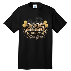 Happy New Year Party 2025 Family Matching Tall T-Shirt