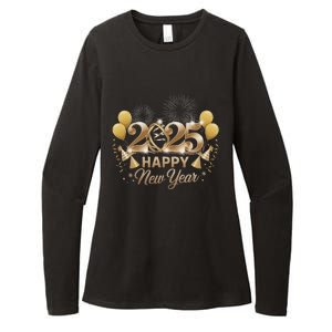 Happy New Year Party 2025 Family Matching Womens CVC Long Sleeve Shirt