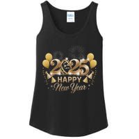 Happy New Year Party 2025 Family Matching Ladies Essential Tank