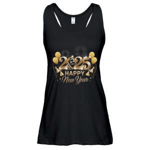 Happy New Year Party 2025 Family Matching Ladies Essential Flowy Tank