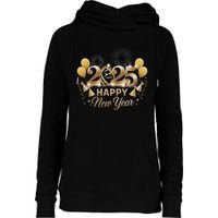 Happy New Year Party 2025 Family Matching Womens Funnel Neck Pullover Hood