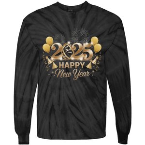 Happy New Year Party 2025 Family Matching Tie-Dye Long Sleeve Shirt