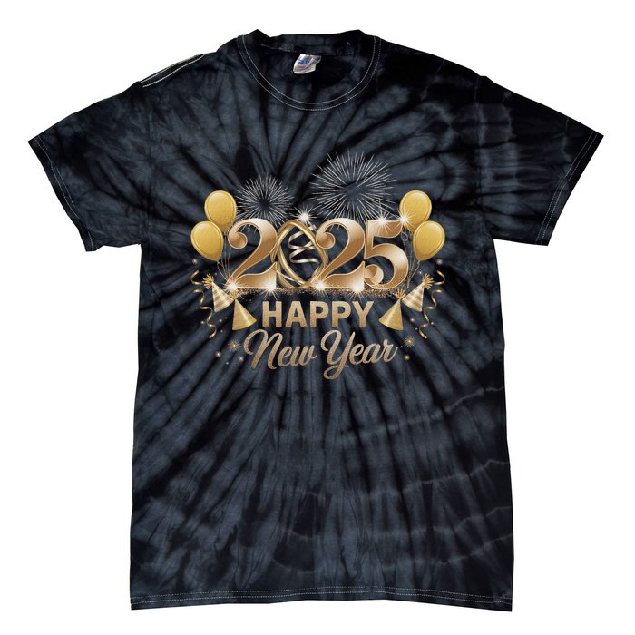 Happy New Year Party 2025 Family Matching Tie-Dye T-Shirt