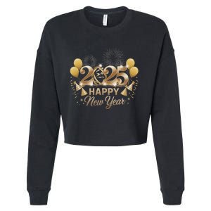 Happy New Year Party 2025 Family Matching Cropped Pullover Crew