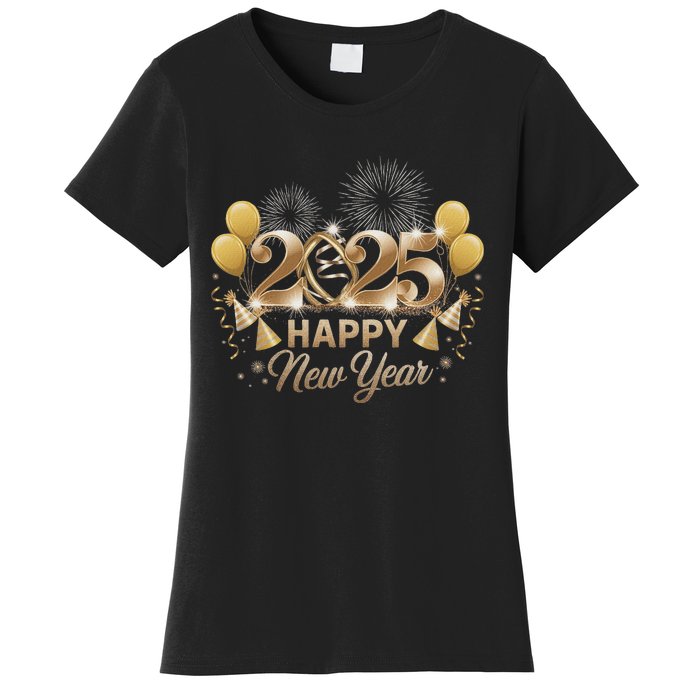 Happy New Year Party 2025 Family Matching Women's T-Shirt