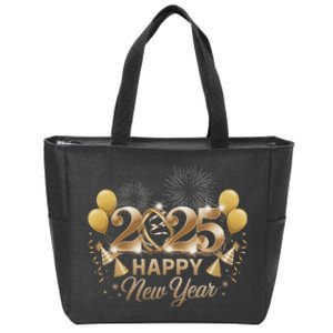 Happy New Year Party 2025 Family Matching Zip Tote Bag