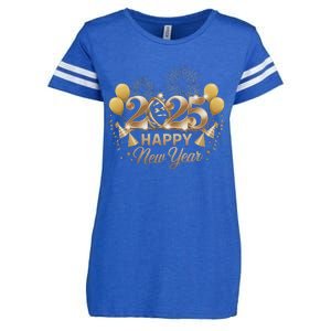 Happy New Year Party 2025 Family Matching Enza Ladies Jersey Football T-Shirt